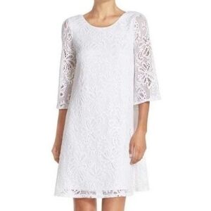 Elegant White Lace Dress